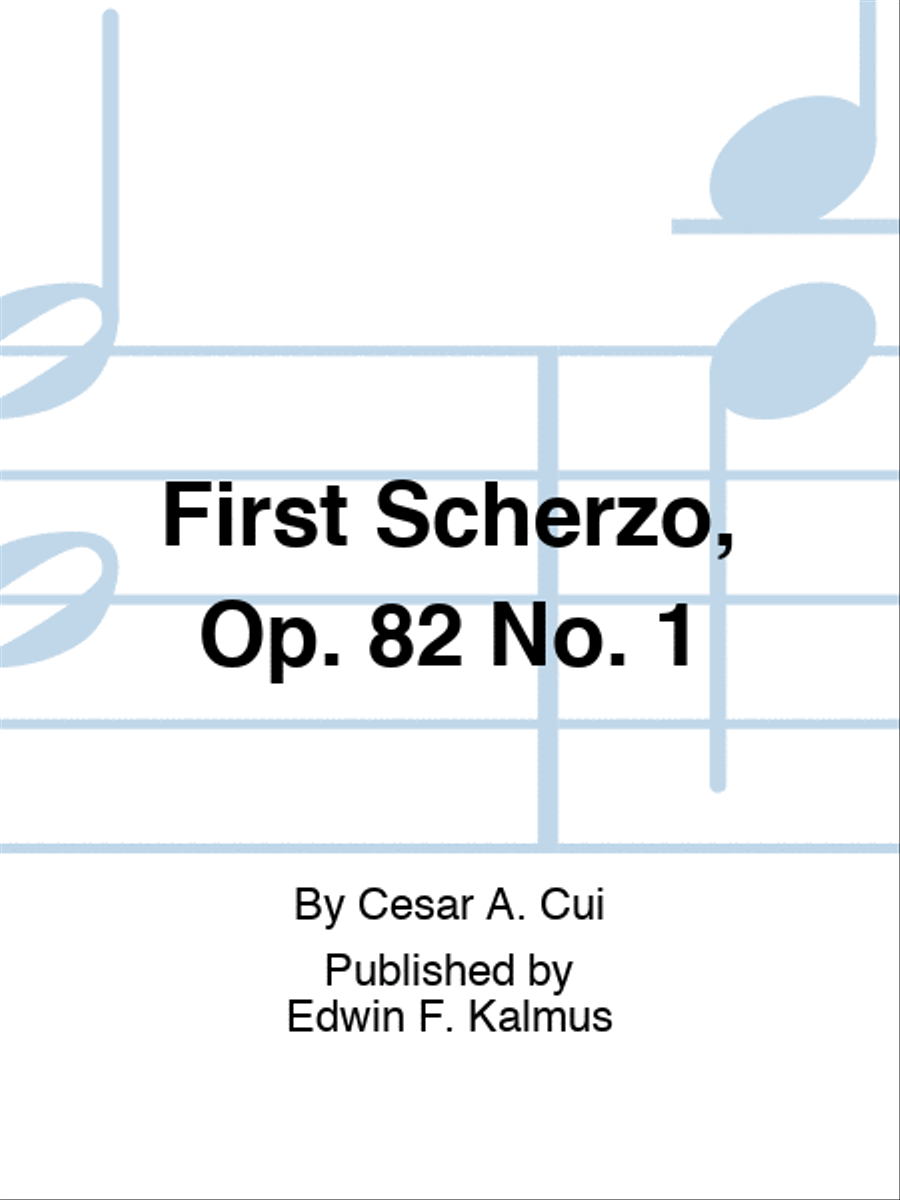 First Scherzo in F, Op. 1 Score scores gallery preview page 1