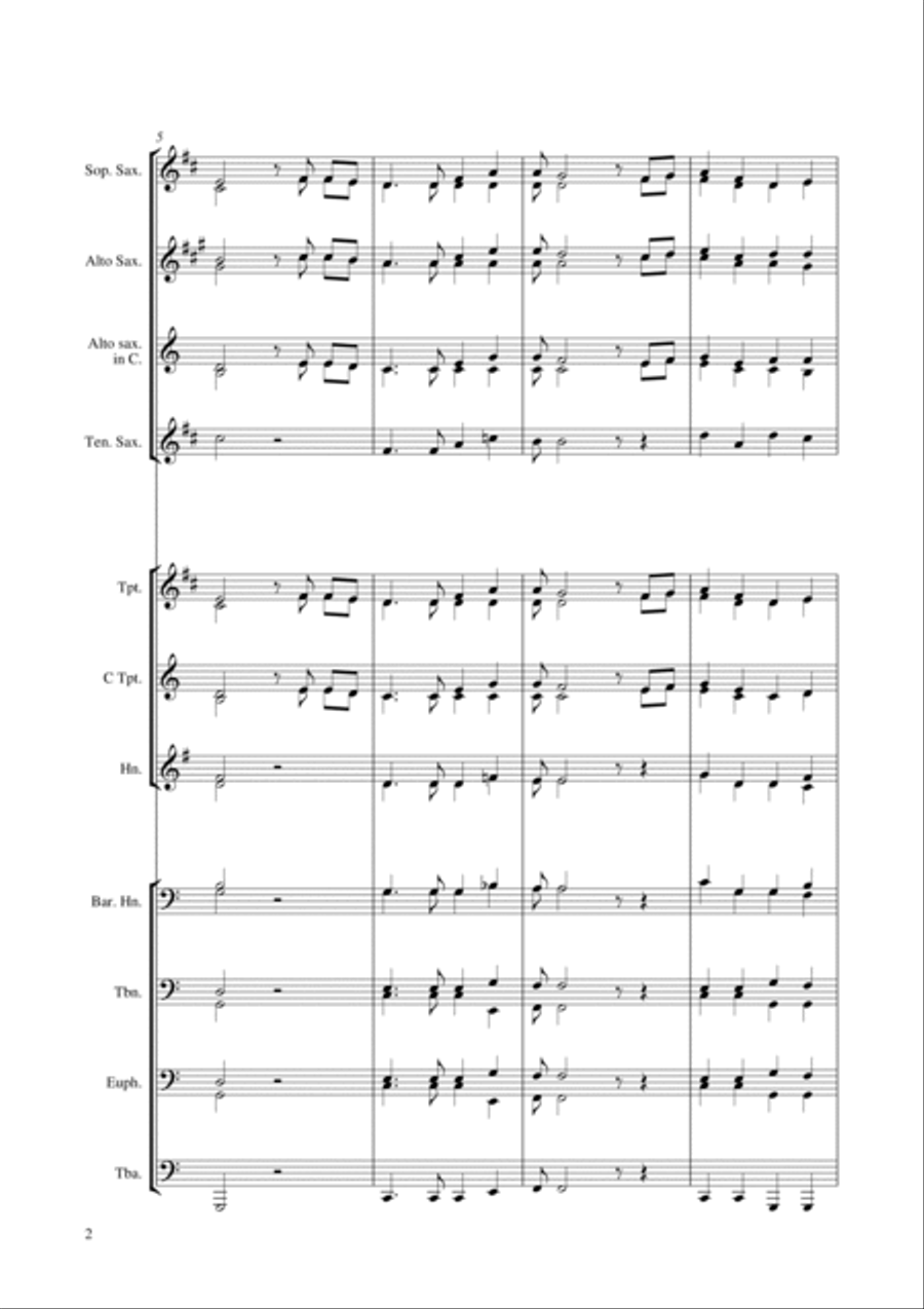 O when the saints Brass Ensemble scores gallery preview page 2