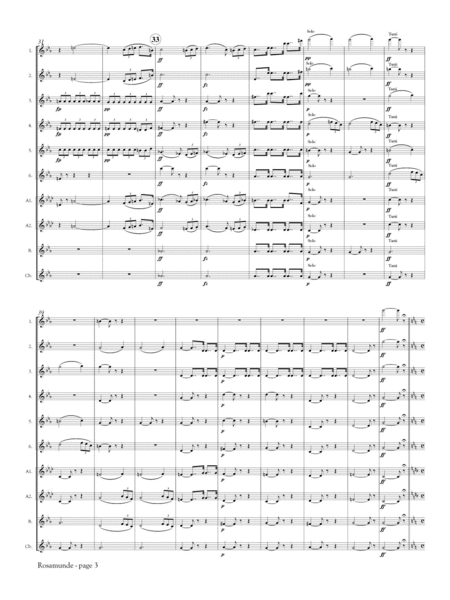 Rosamunde Overture for Flute Orchestra