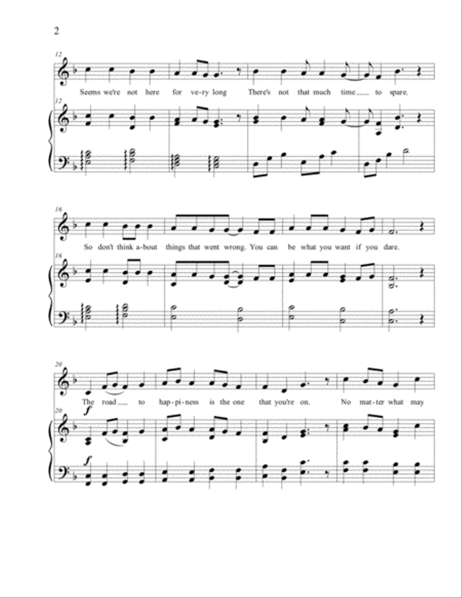 THE ROAD TO HAPPINESS Voice scores gallery preview page 2