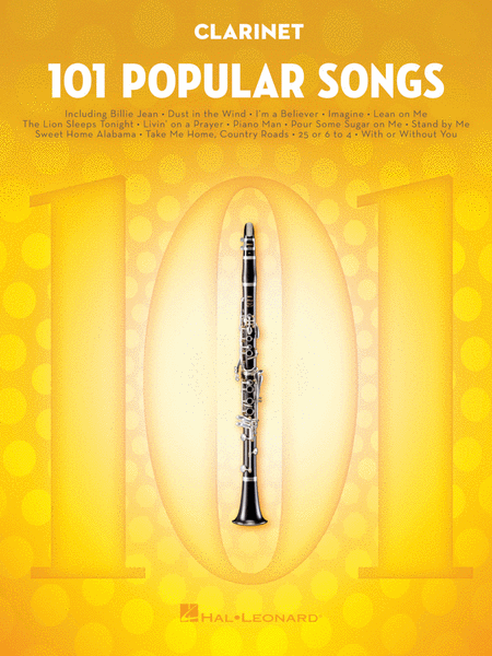 101 Popular Songs by Various Clarinet Solo - Sheet Music