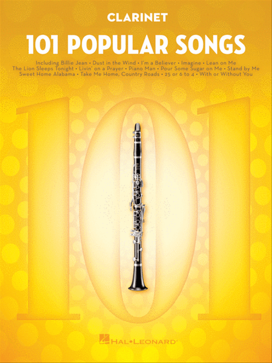 101 Popular Songs 101 Popular Songs Clarinet Solo scores gallery preview page 1