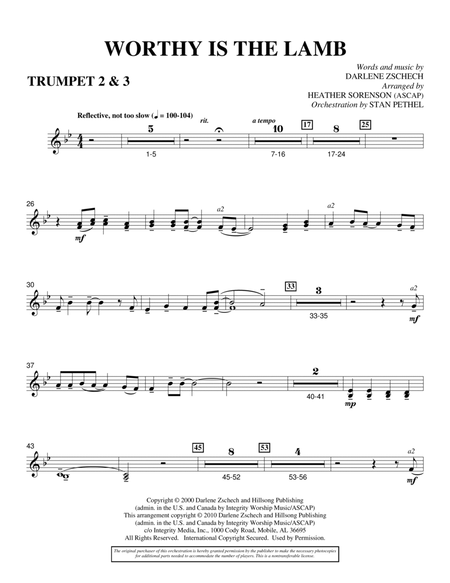 Worthy Is The Lamb - Bb Trumpet 2,3