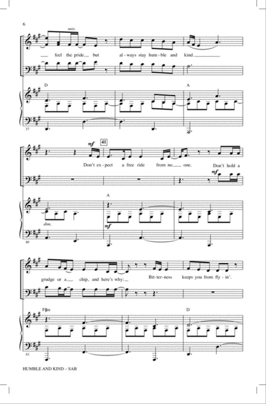 Humble And Kind Humble And Kind 3-Part scores gallery preview page 5
