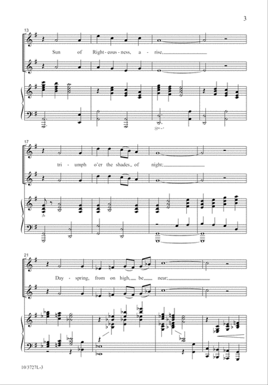 Christ, Whose Glory Fills the Skies 4-Part scores gallery preview page 4