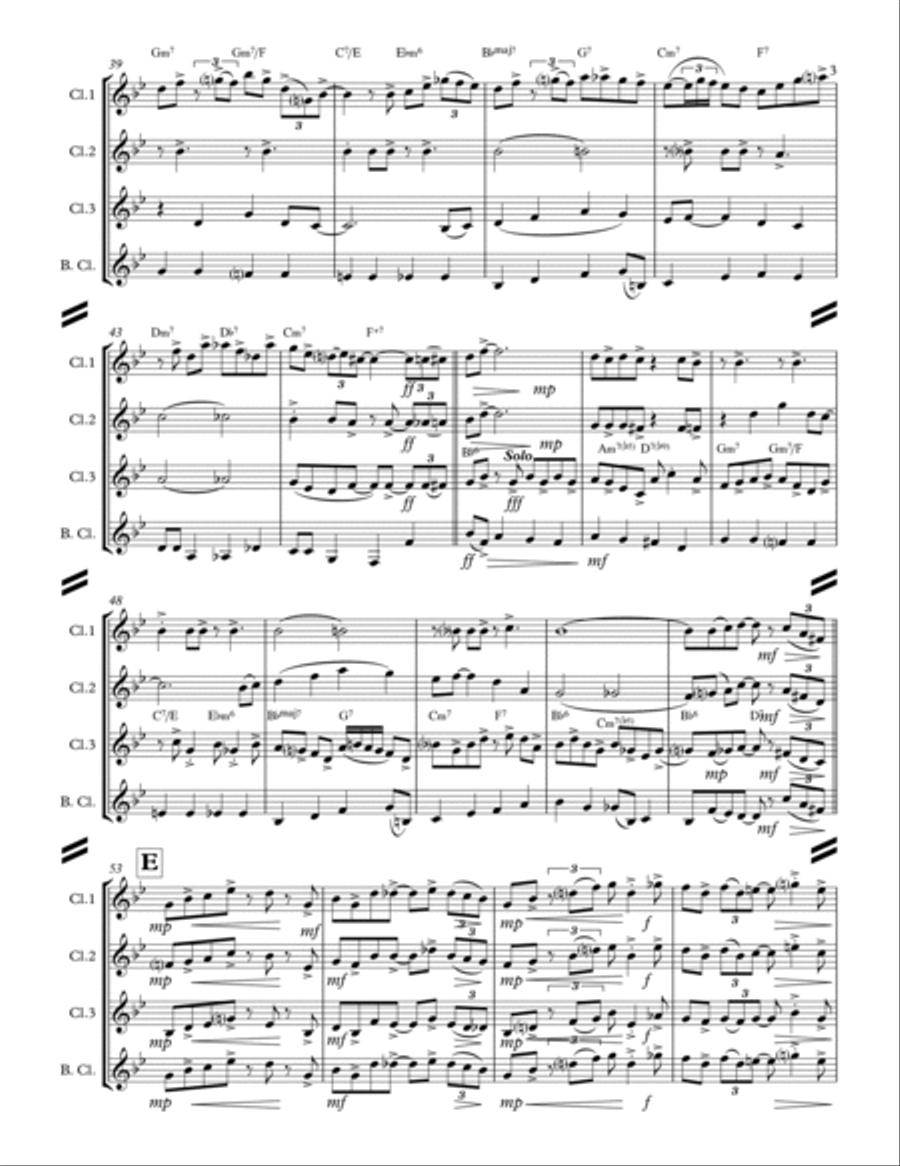 Georgia On My Mind Woodwind Ensemble scores gallery preview page 4