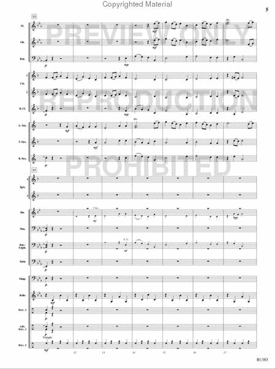 Summit Fanfare Summit Fanfare Concert Band scores gallery preview page 4