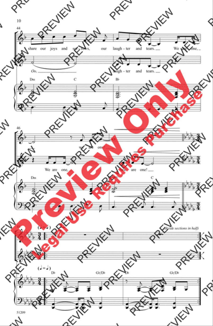 Beneath One Sun 2-Part scores gallery preview page 10