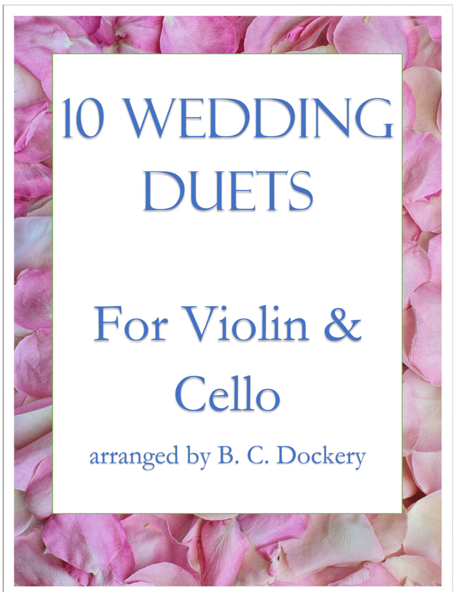 10 Wedding Duets for Violin and Cello String Duet scores gallery preview page 1