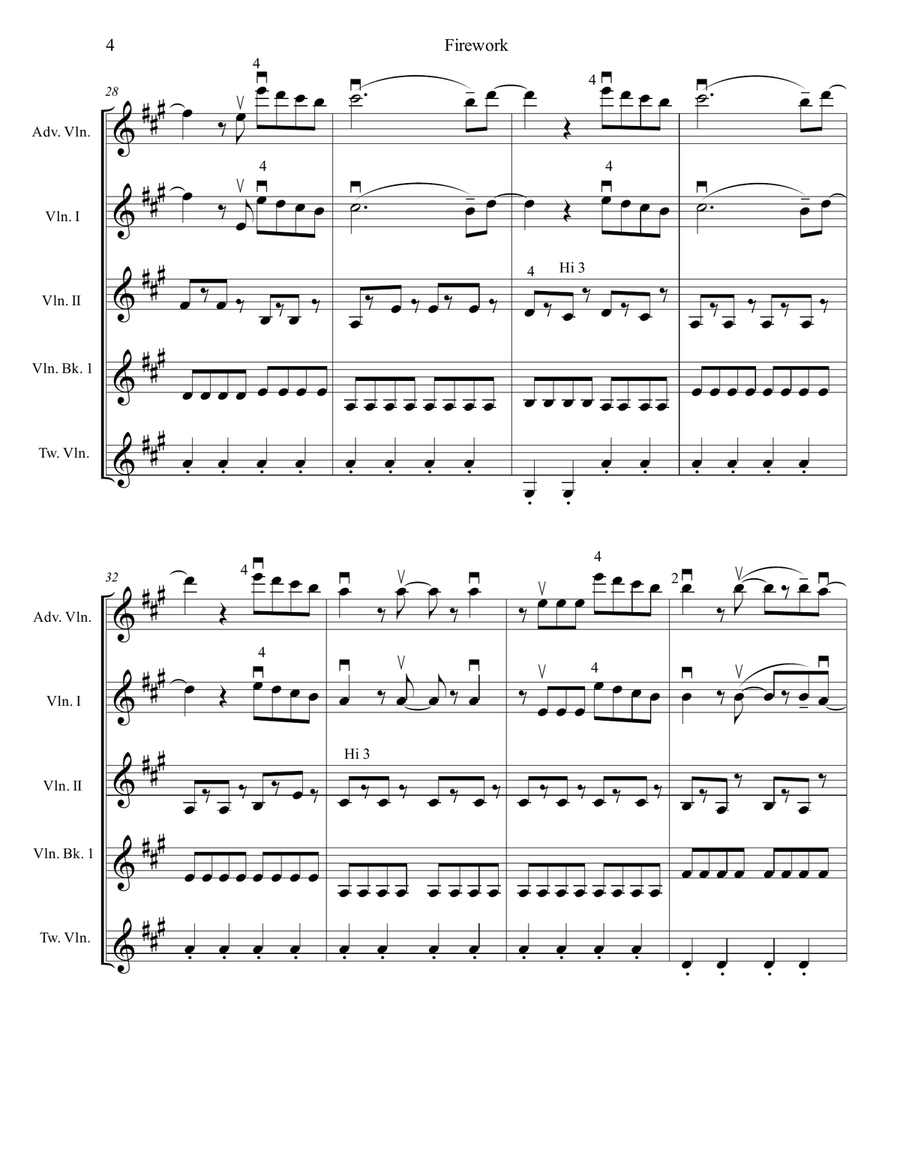 Firework Small Ensemble scores gallery preview page 6