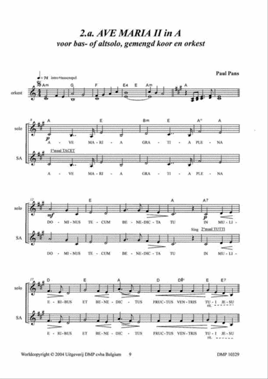 Tien Religieuze Werken A Cappella scores gallery preview page 4