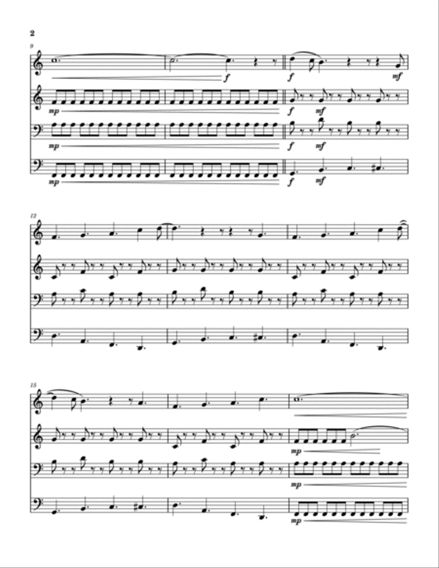 Shapes Of Things Brass Quartet scores gallery preview page 3