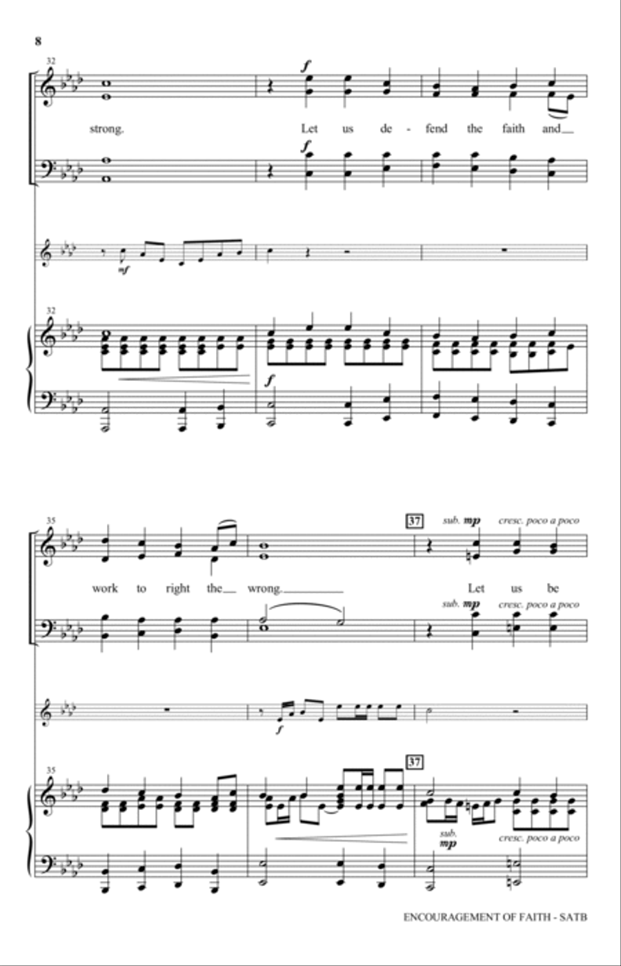 Encouragement Of Faith 4-Part scores gallery preview page 6