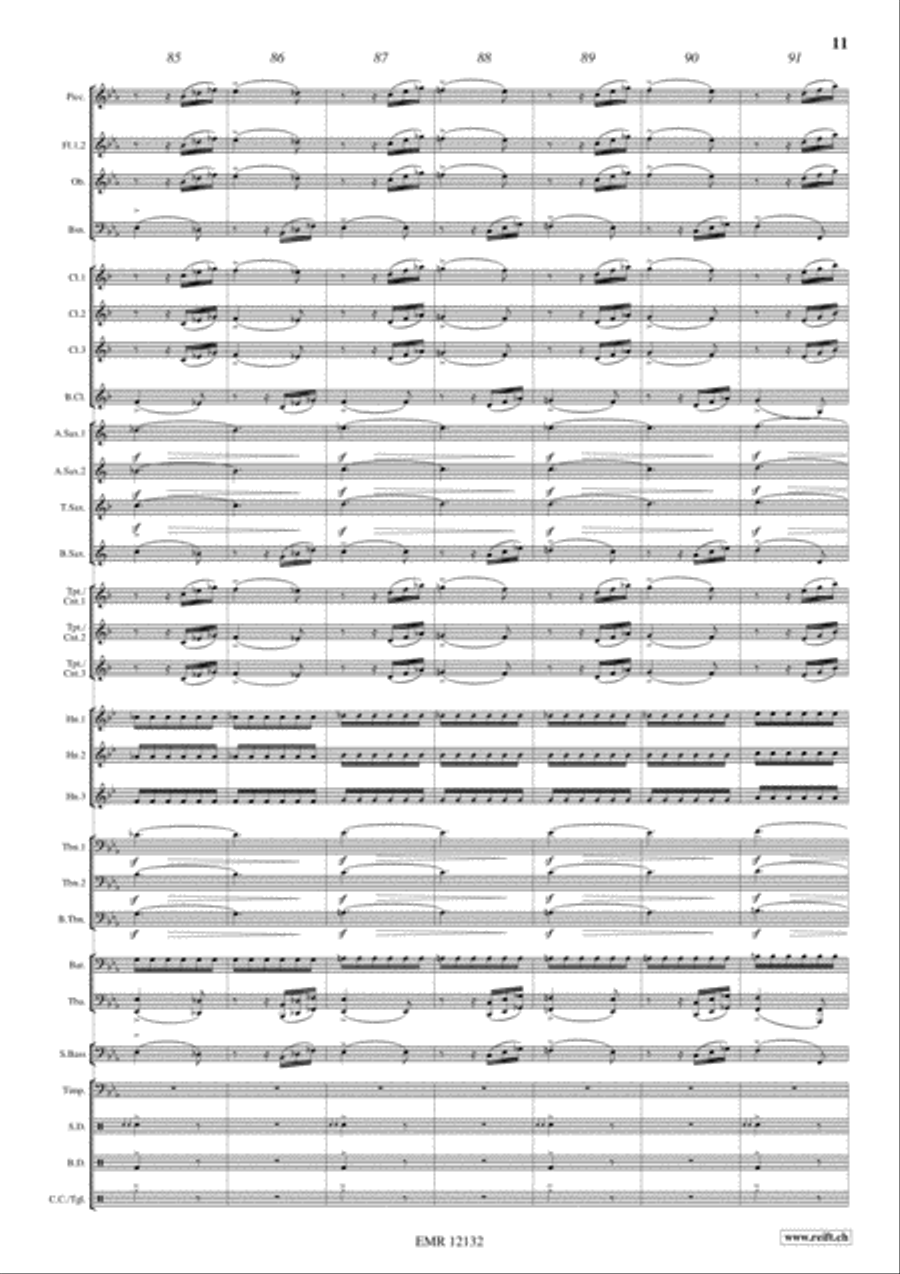 La Forza del Destino Concert Band scores gallery preview page 11