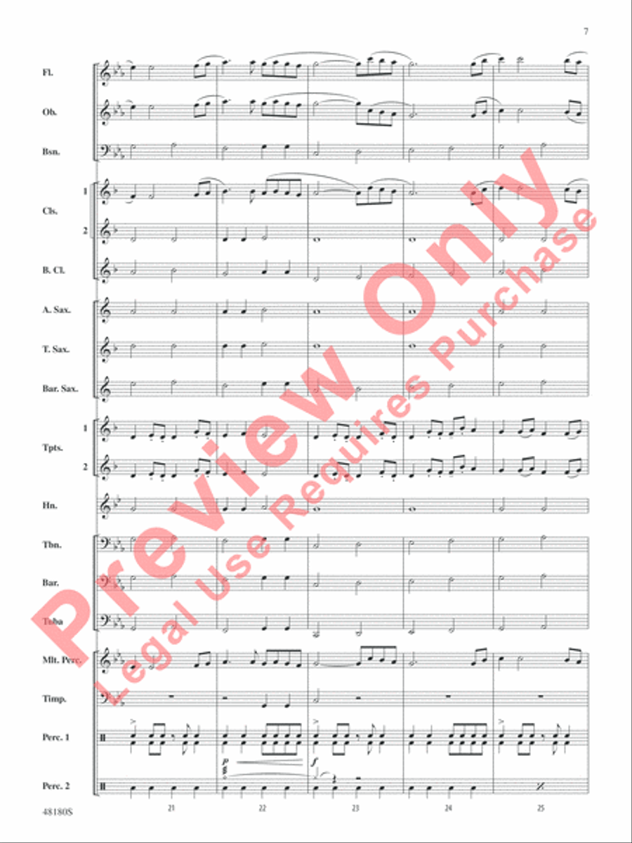 Astronomica Concert Band scores gallery preview page 8