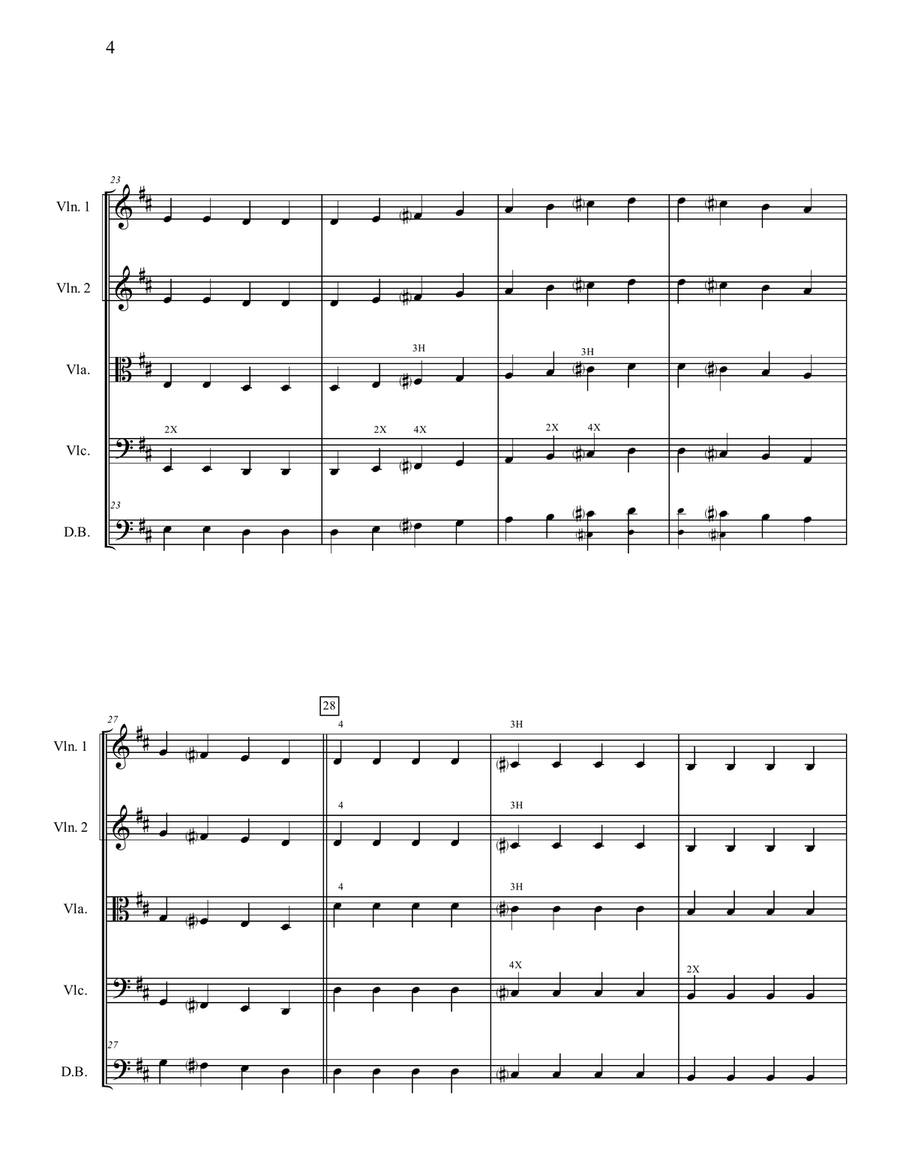 May the Road Rise Up to Meet You String Orchestra scores gallery preview page 5