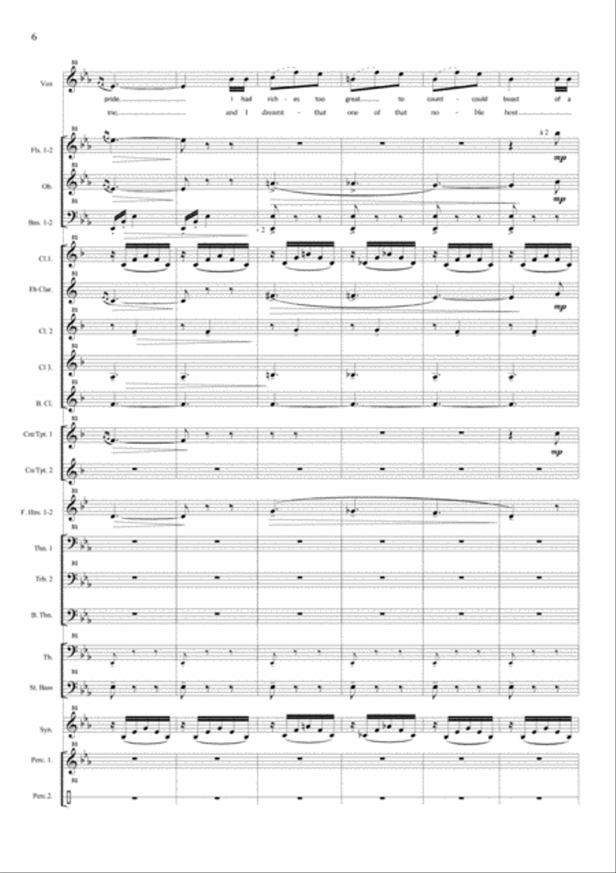 I dreamt I dwelt in Marble Halls (M. Balfe) for soprano and concert band Concert Band scores gallery preview page 6