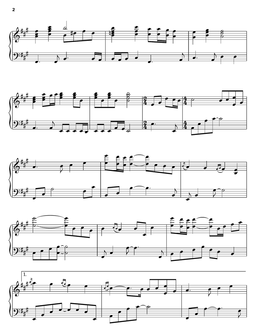 Rites Of Passage Piano Solo scores gallery preview page 2
