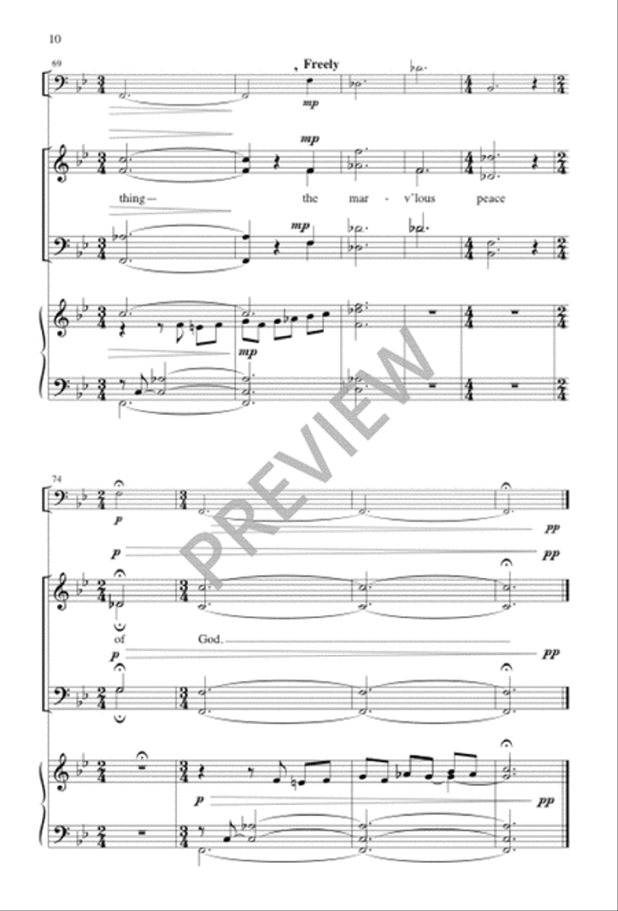 The Peace of God The Peace of God 4-Part scores gallery preview page 10