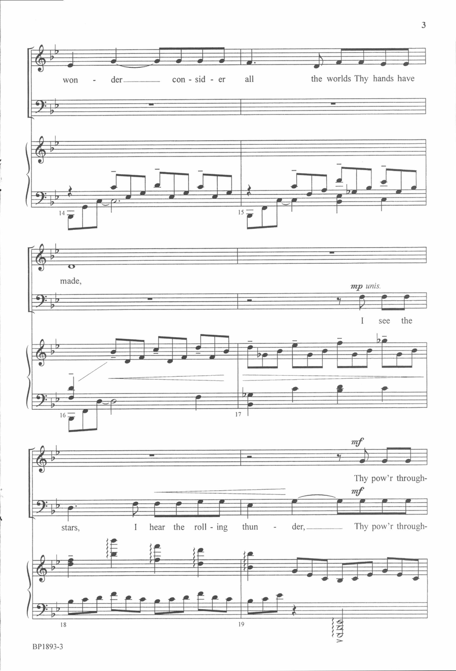 How Great Thou Art - SATB - Forrest 4-Part scores gallery preview page 4