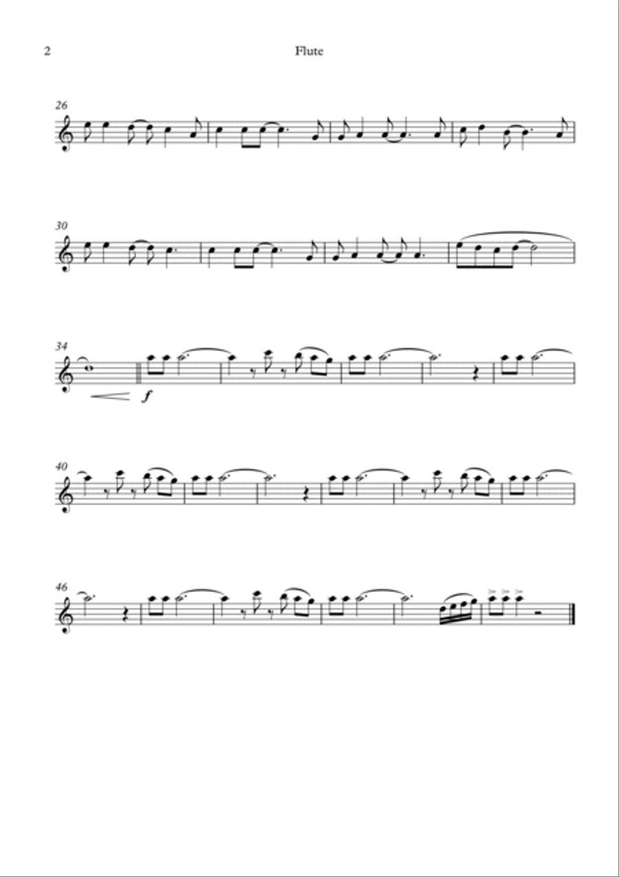 Rock You Like A Hurricane Woodwind Quartet scores gallery preview page 6