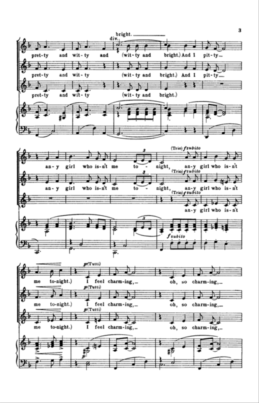 I Feel Pretty (from West Side Story) (arr. William Stickles) SSA scores gallery preview page 2