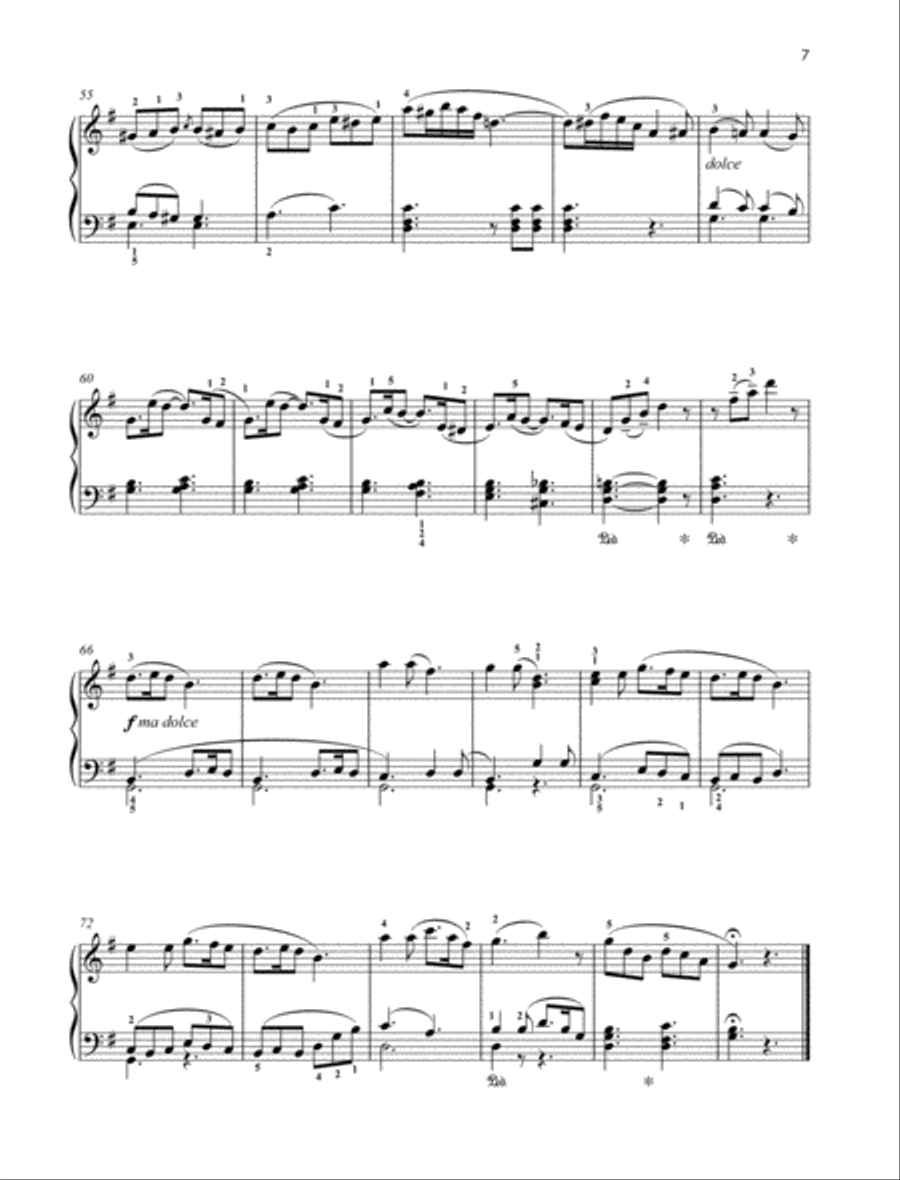 Christmas Sonatina, Op. 251/3 Piano Solo scores gallery preview page 3