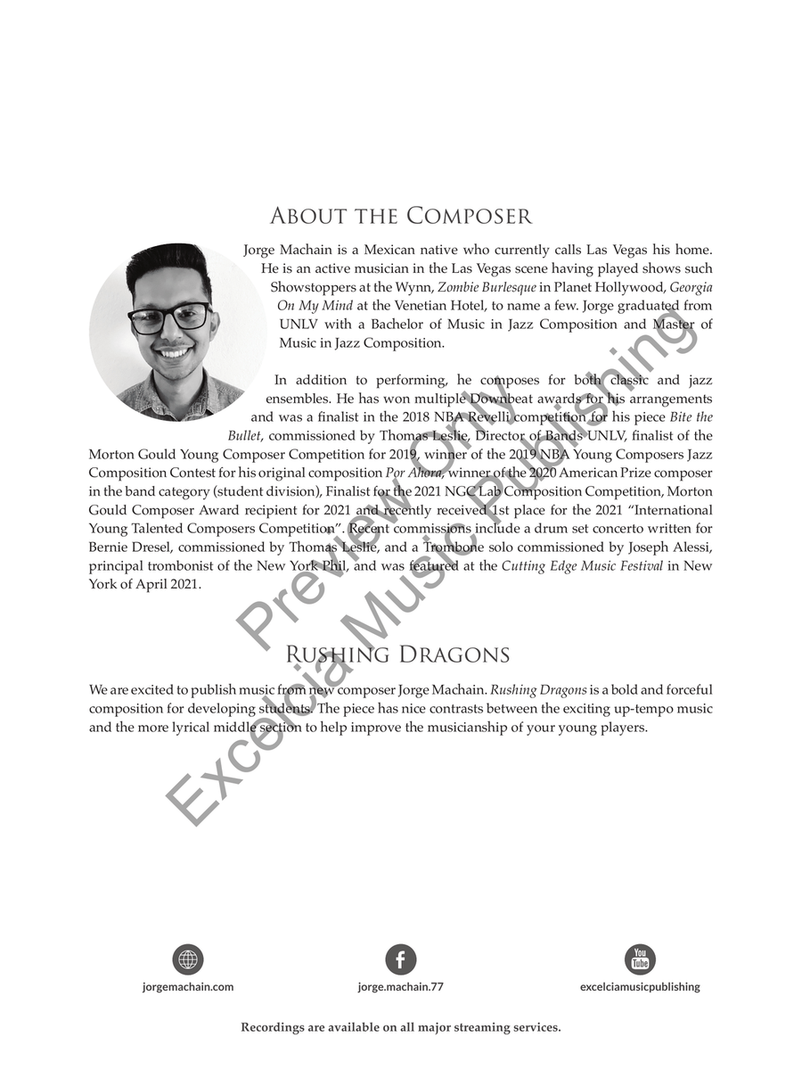 Rushing Dragons (Score) Concert Band scores gallery preview page 3