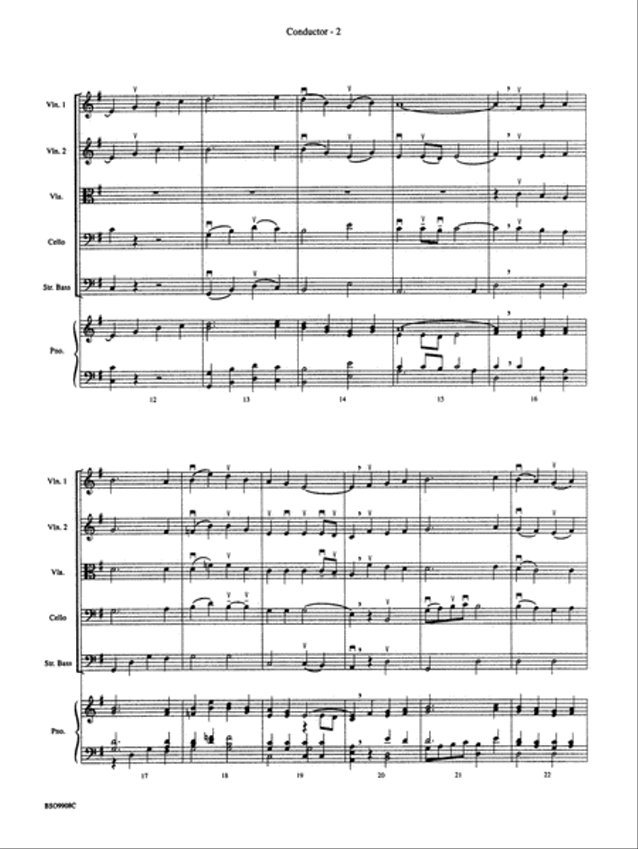 Irish Tune from County Derry: Score String Orchestra scores gallery preview page 4