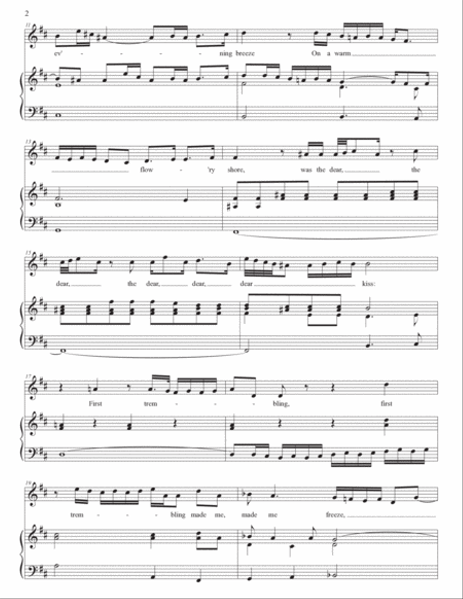 PURCELL: Sweeter than roses (transposed to B minor) Voice scores gallery preview page 3
