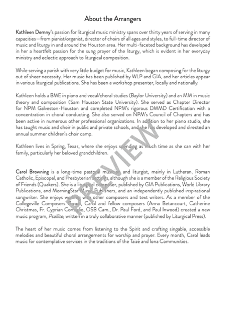 Missa de Lumine 4-Part scores gallery preview page 5