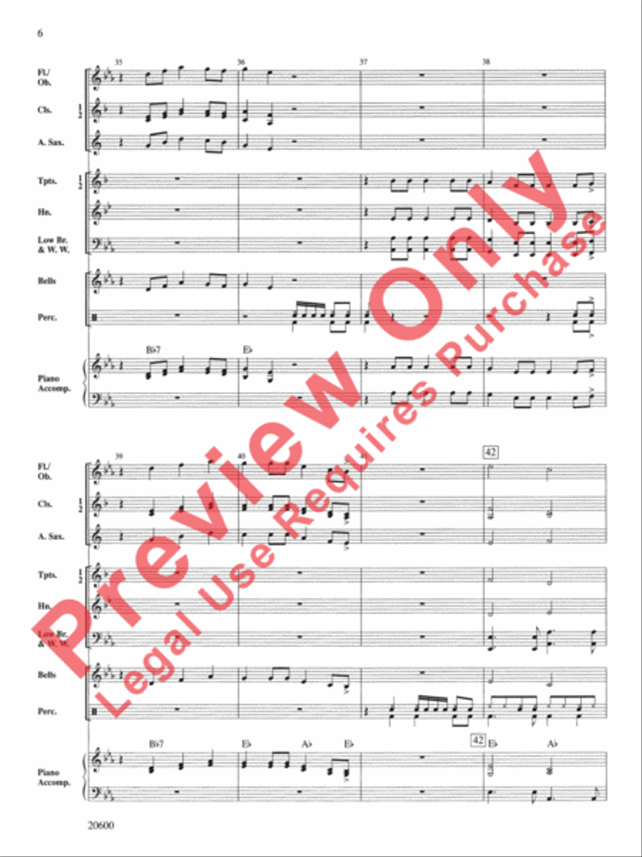 Rockin' La Bamba Concert Band scores gallery preview page 7