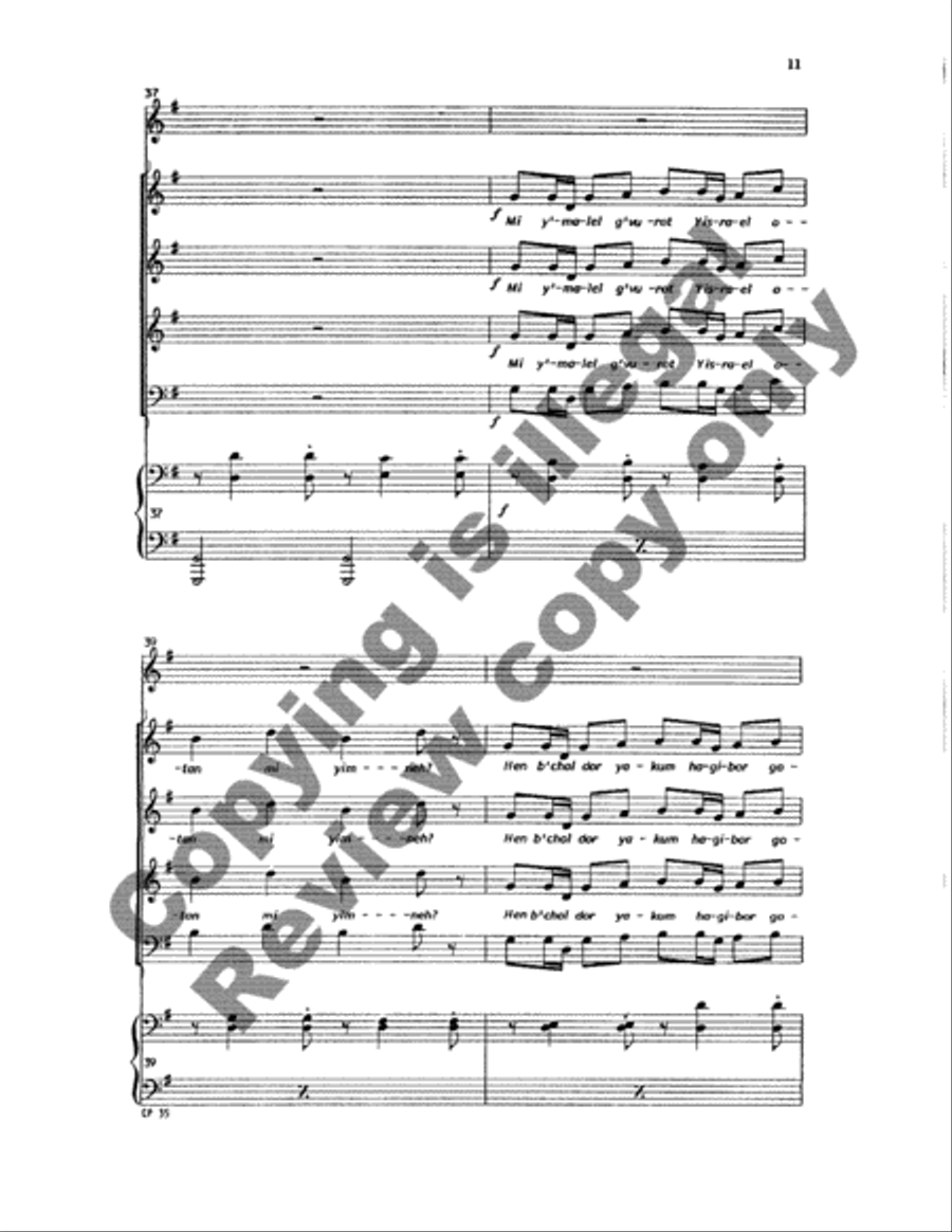 A Song for Chanukah (Full/Choral Score) image number null