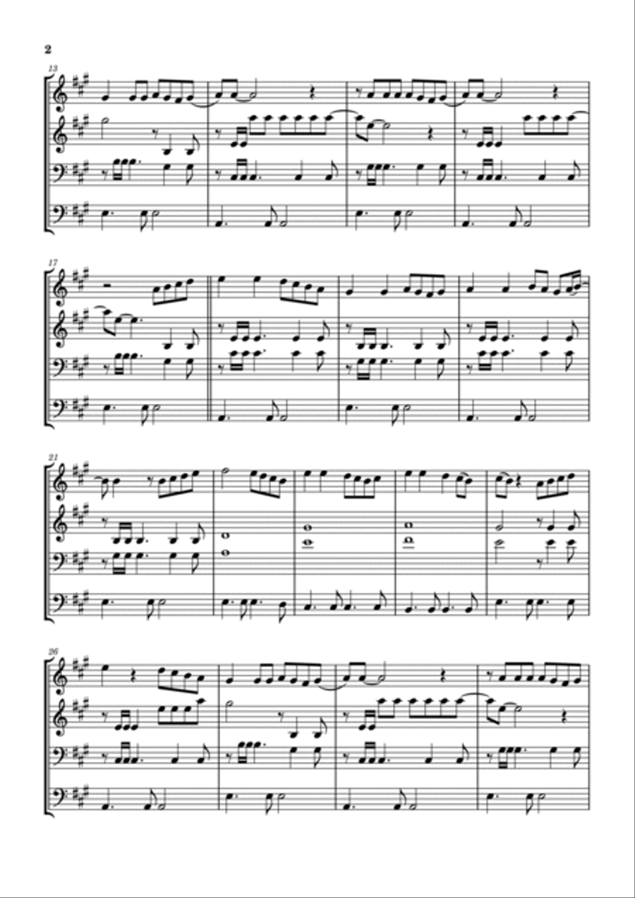 A Groovy Kind Of Love A Groovy Kind Of Love Brass Ensemble scores gallery preview page 3