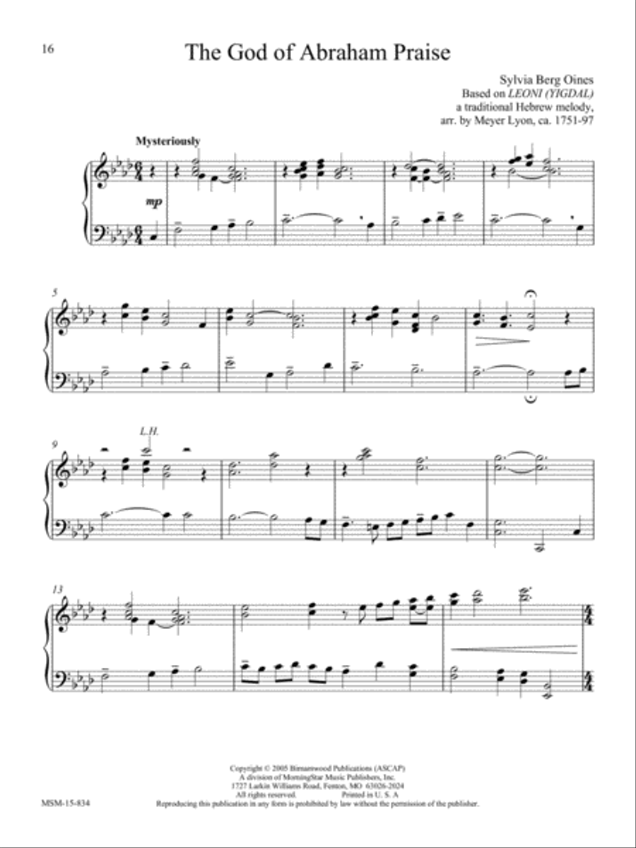 Bread of Life Hymn Settings for Piano Piano Solo scores gallery preview page 7