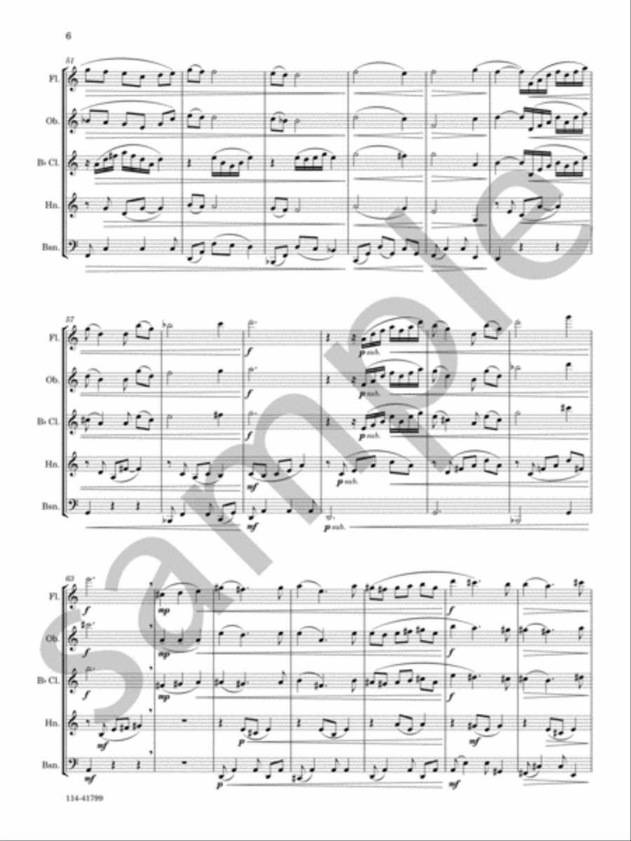 Reverie Woodwind Quintet scores gallery preview page 5