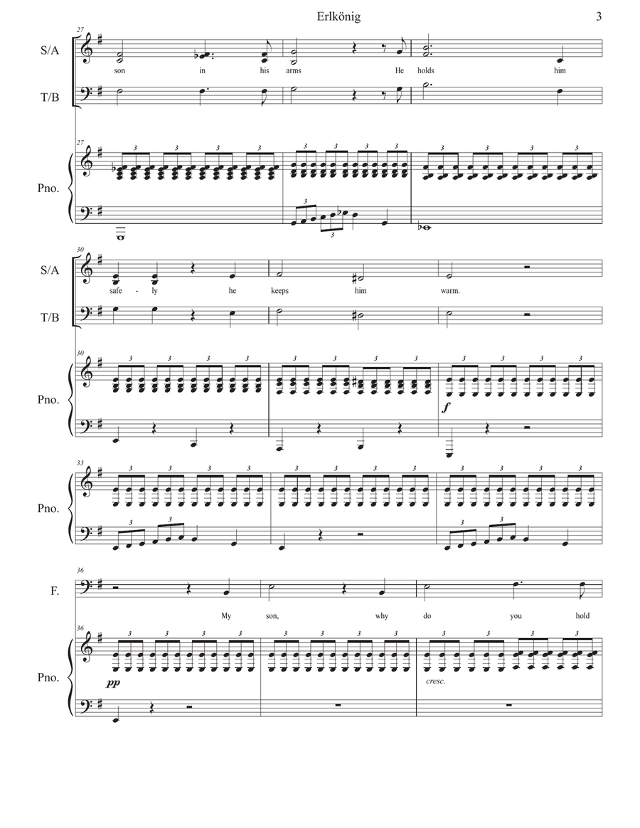 Erlkönig Erlkönig 4-Part scores gallery preview page 3