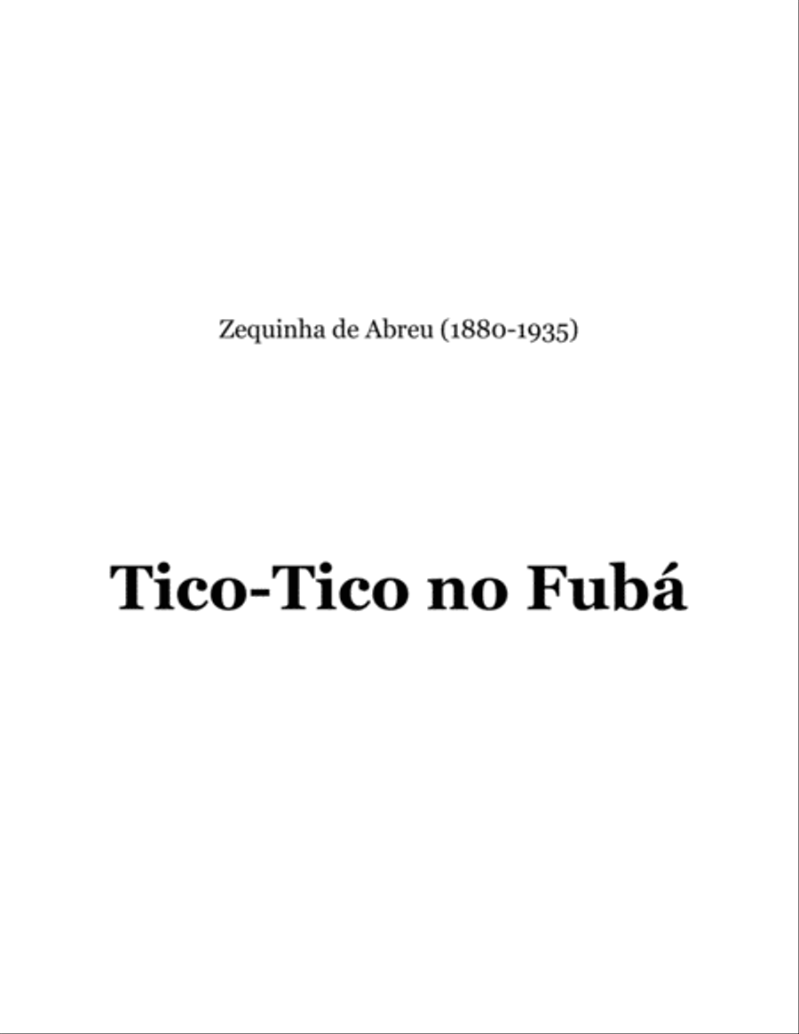 Tico Tico No Fuba