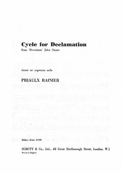 Cycle For Declamation