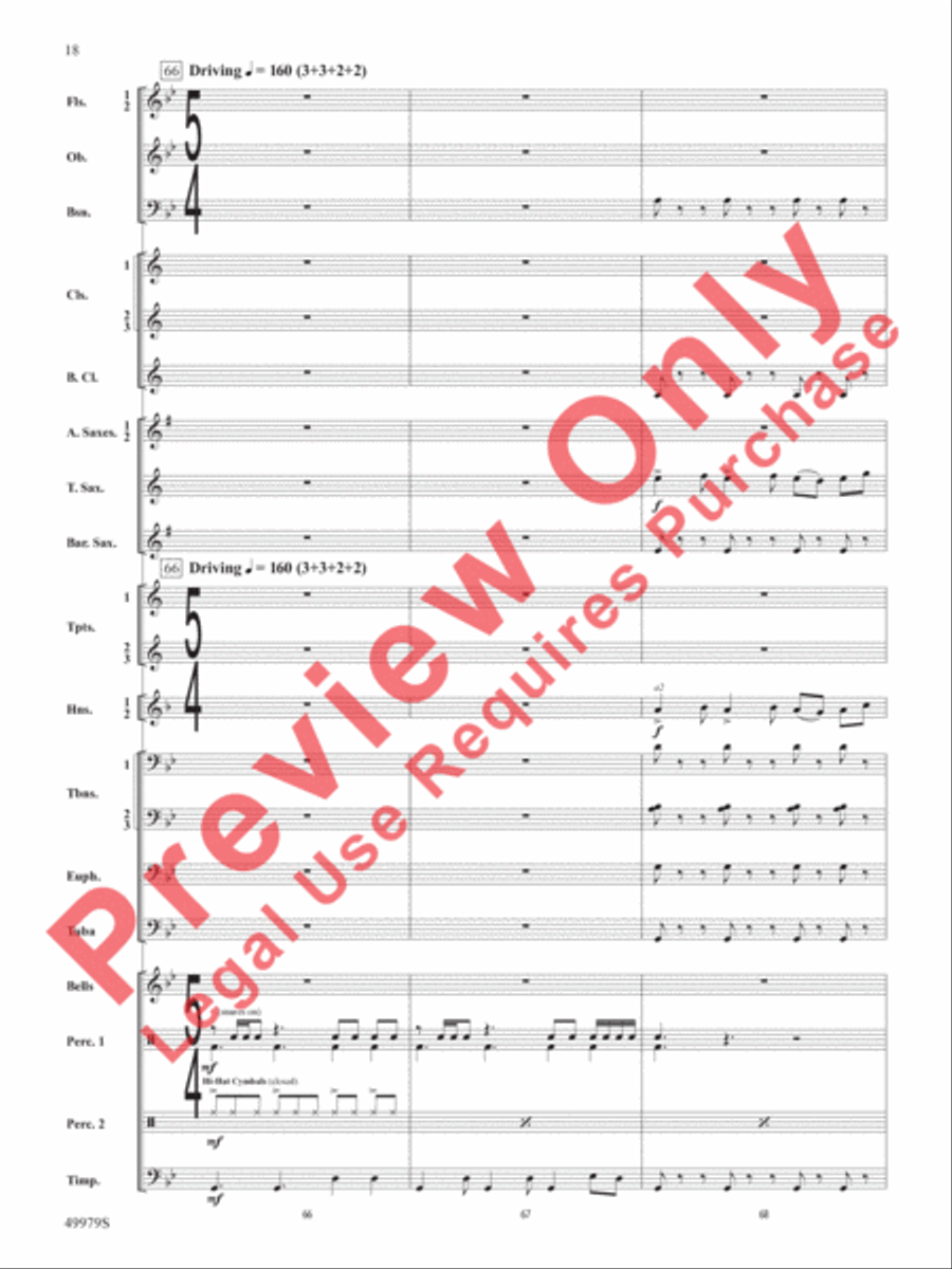 Christmas Is Here! Concert Band scores gallery preview page 19