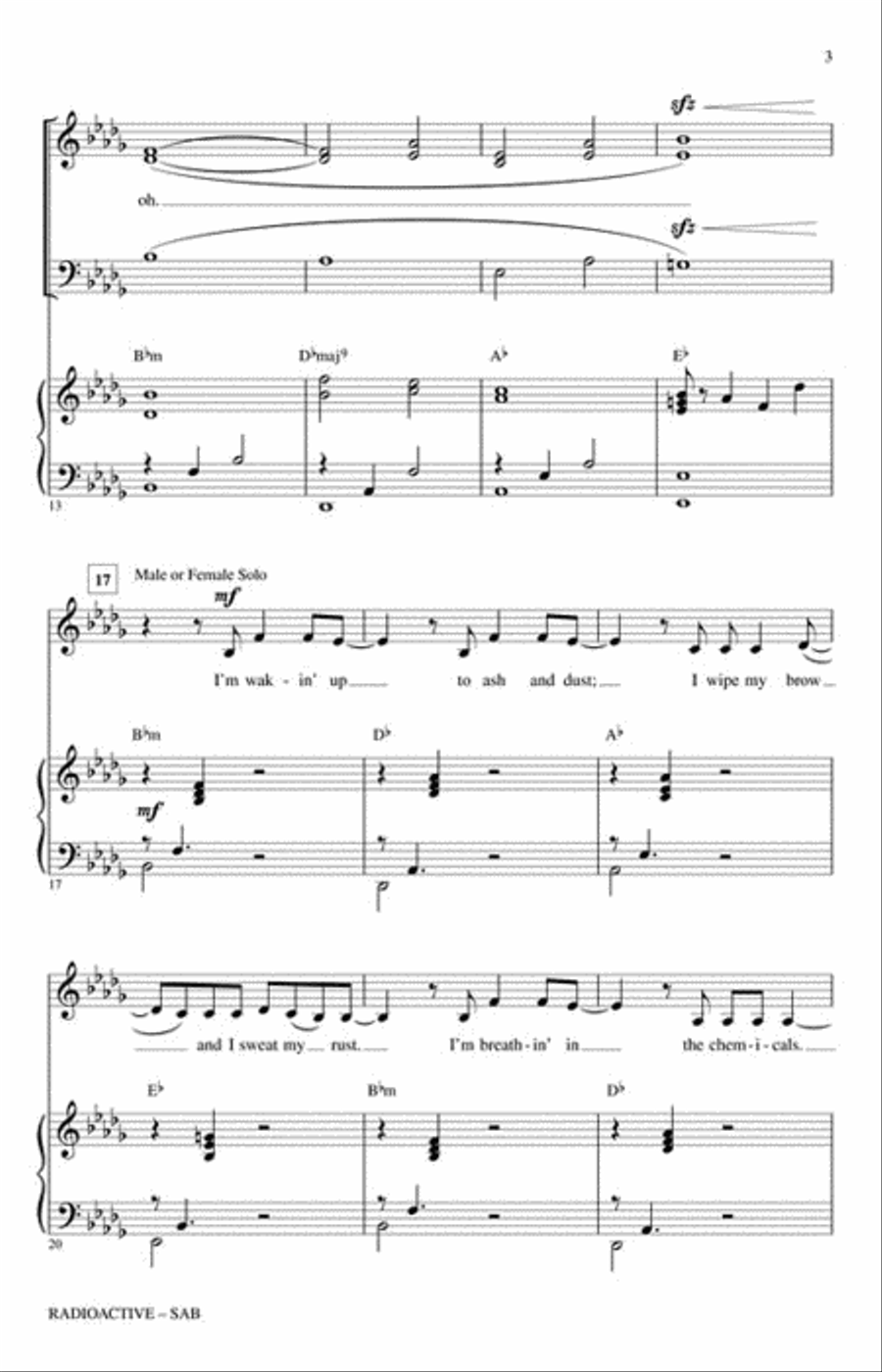 Radioactive 3-Part scores gallery preview page 3