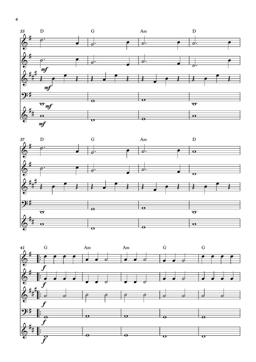 Yellow Submarine Woodwind Quintet scores gallery preview page 4