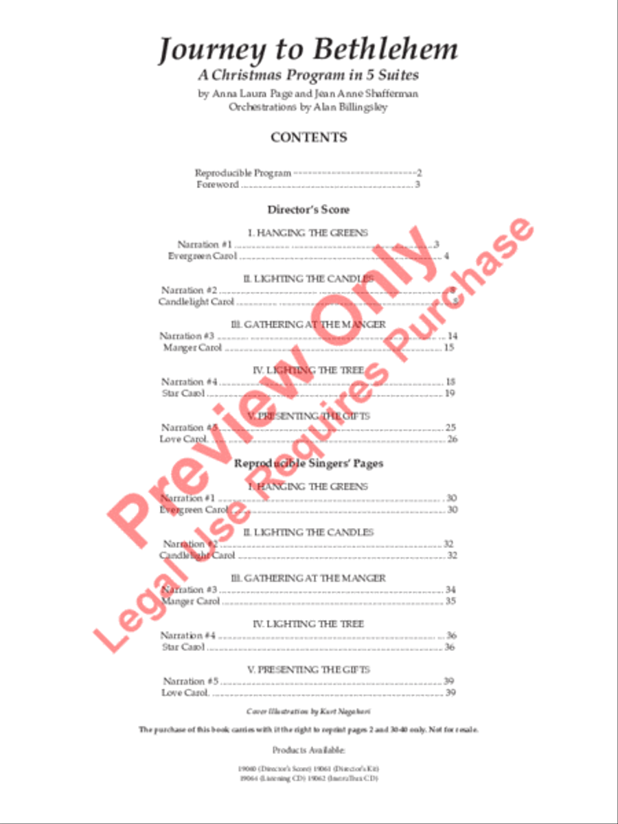 Journey to Bethlehem SA scores gallery preview page 2