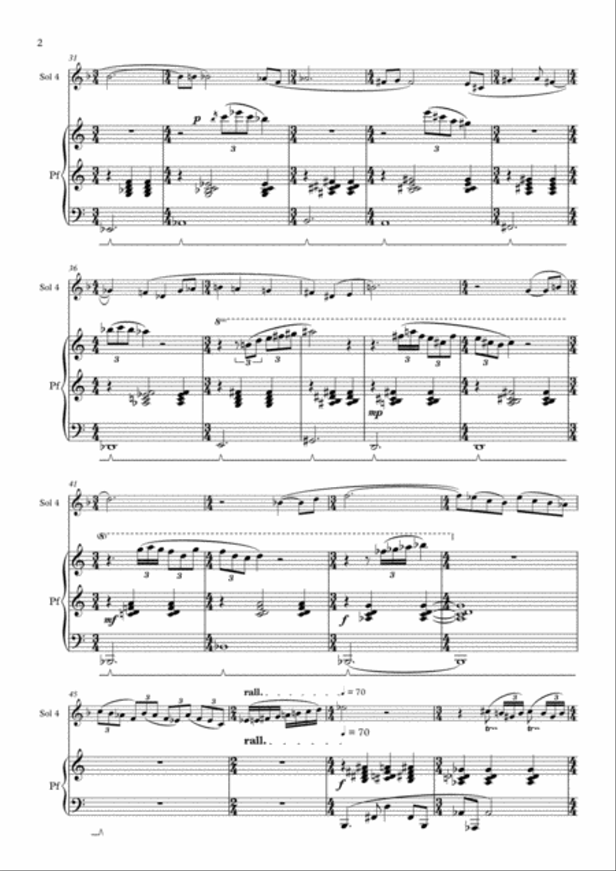 VISION OF PARADISE: ocarina and piano Piano Solo scores gallery preview page 3