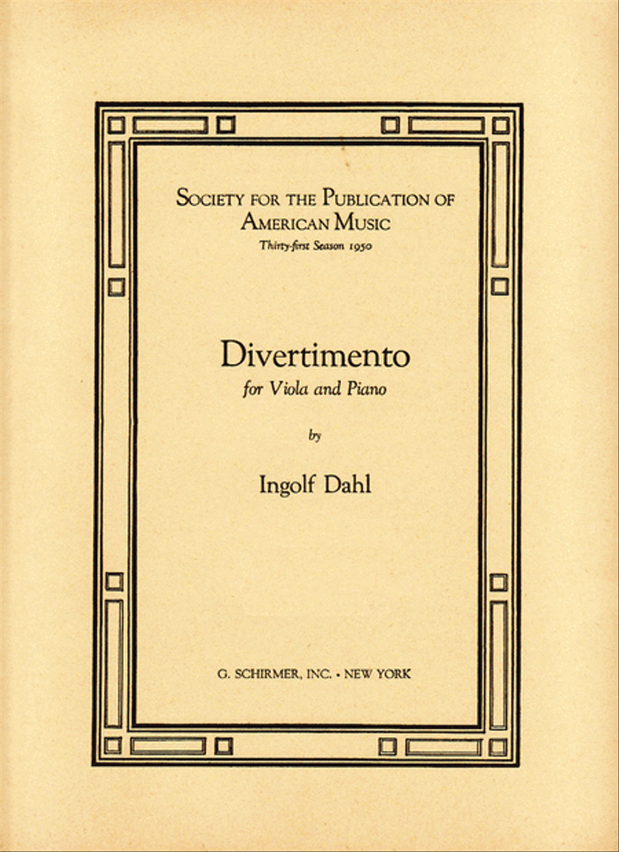 Divertimento Chamber Music scores gallery preview page 1