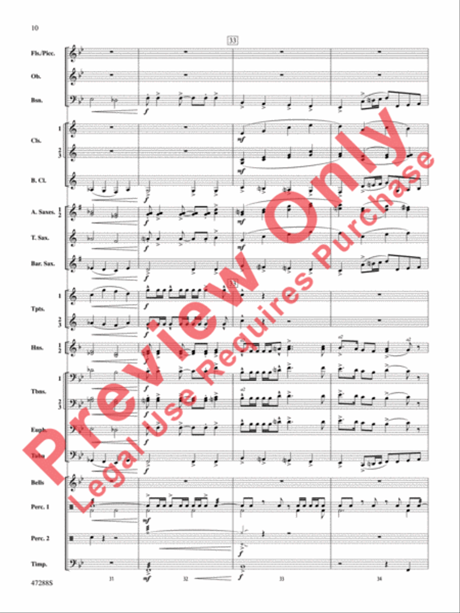Riverside Overture Concert Band scores gallery preview page 11