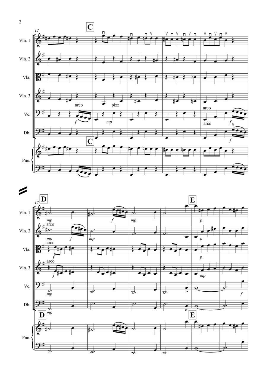 Dance of the Sugar Plum Fairy (fantasia from Nutcracker) for String Orchestra String Orchestra scores gallery preview page 2
