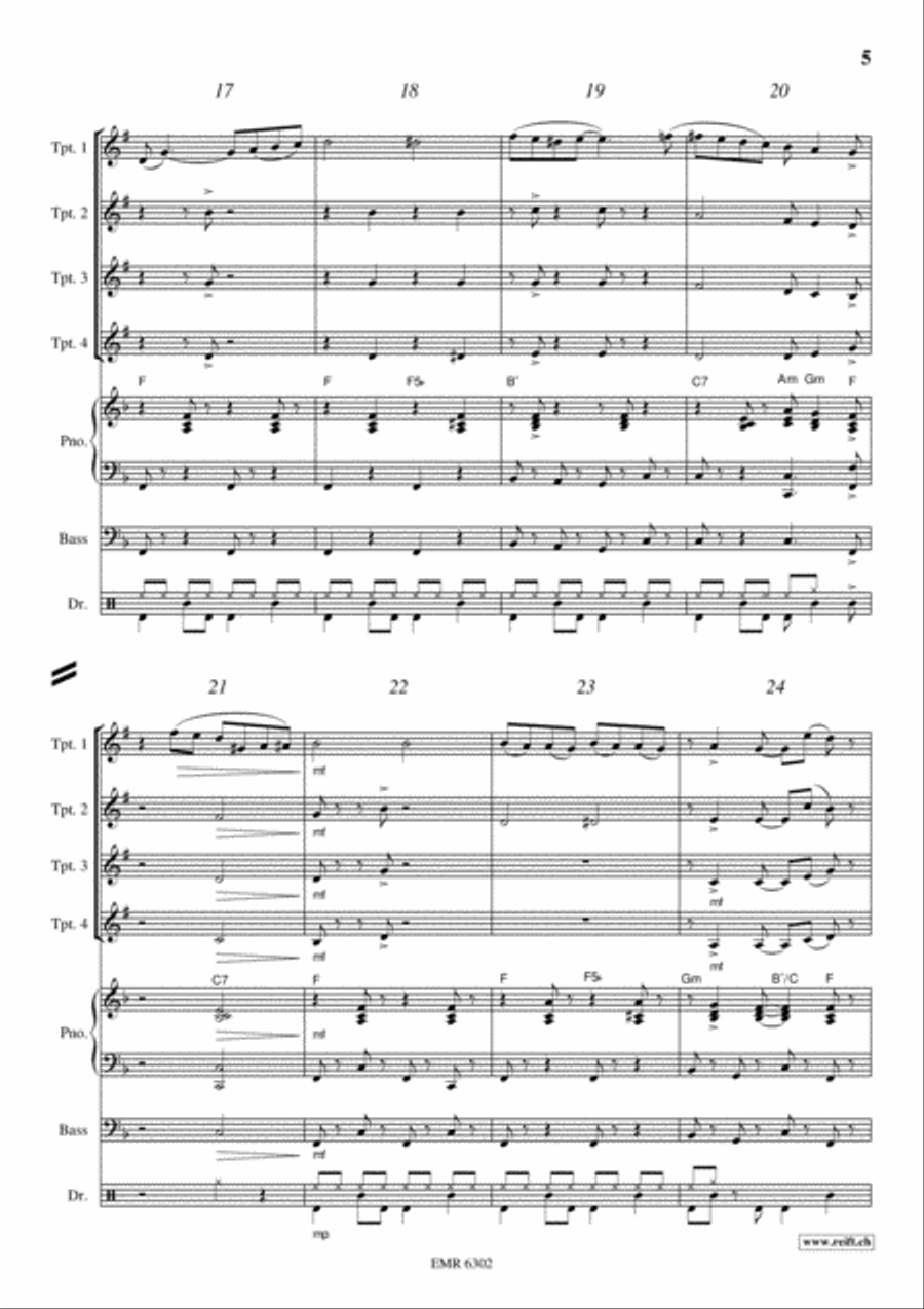 Swanee Trumpet scores gallery preview page 5