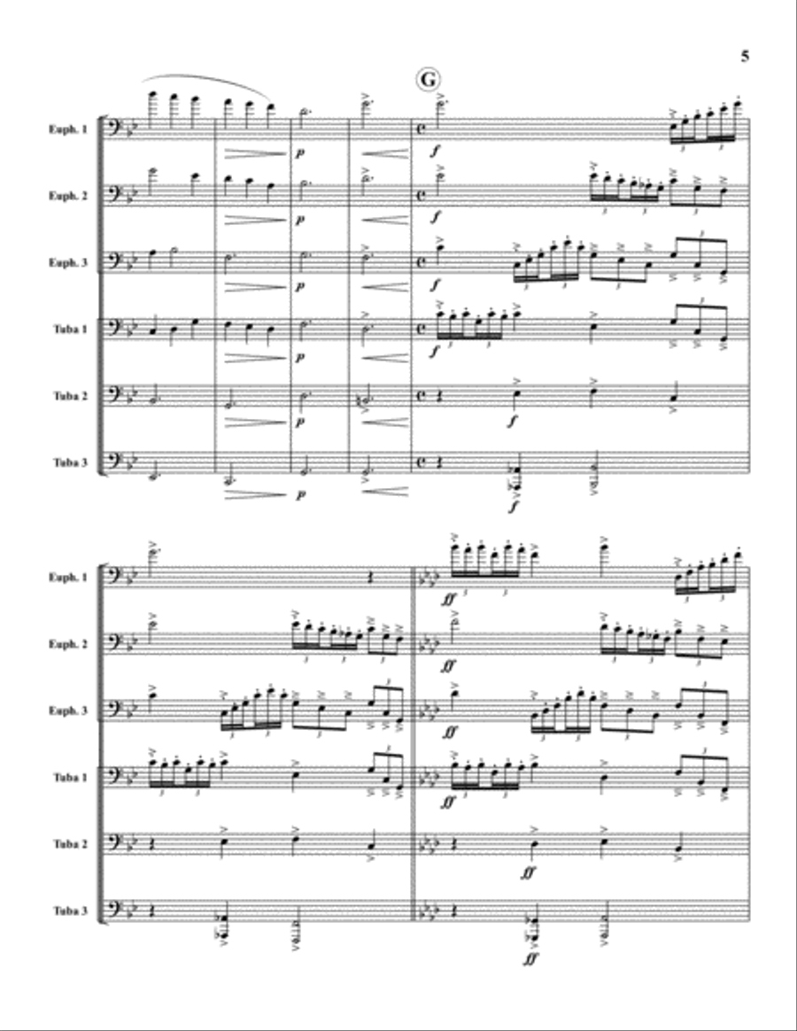 In Memoriam Euphonium scores gallery preview page 5