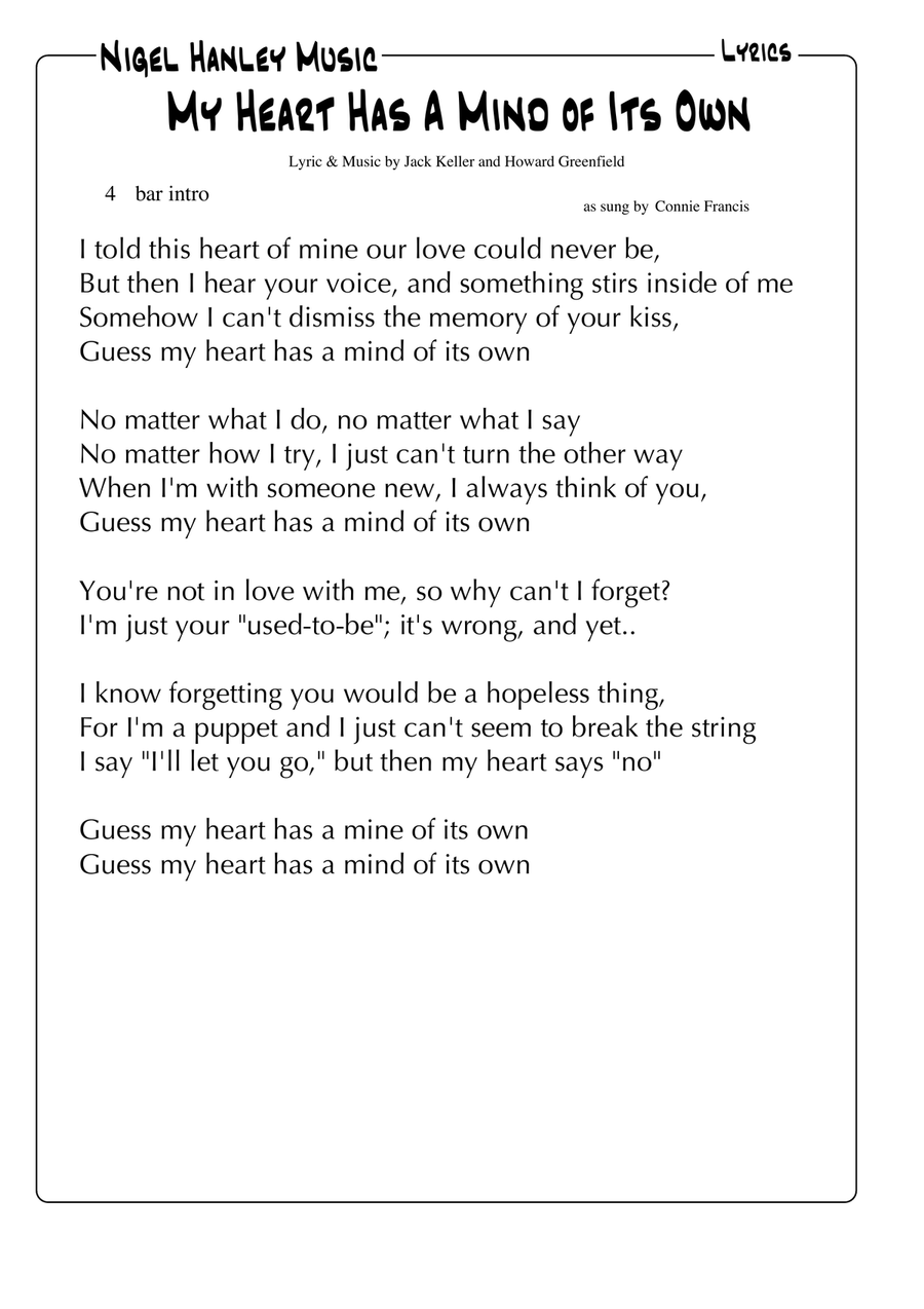 My Heart Has A Mind Of Its Own Small Ensemble scores gallery preview page 6
